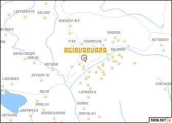 map of Agía Varvára