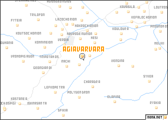 map of Agía Varvára