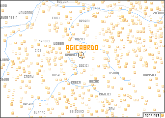 map of Agića Brdo