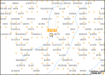 map of Agidi