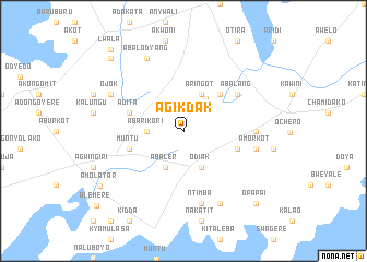 map of Agikdak