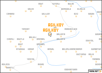 map of Ağılköy