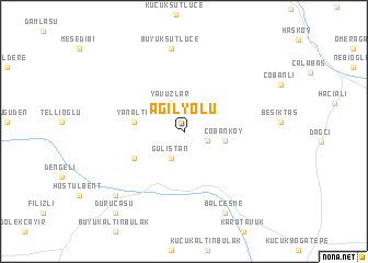 map of Ağılyolu