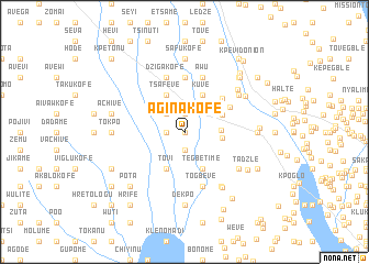 map of Aginakofe