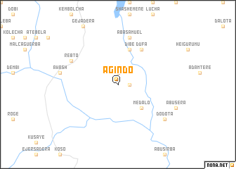 map of Āgīndo