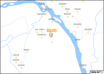 map of Agini