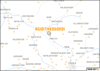 map of Ágioi Theódoroi