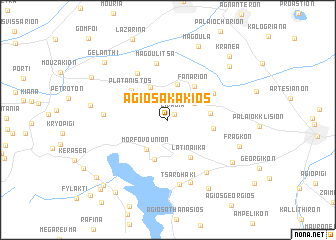 map of Ágios Akákios