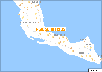 map of Ágios Dimítrios