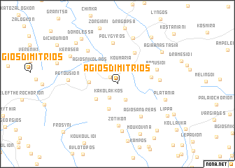 map of (( Ágios Dimítrios ))