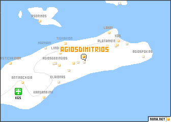 map of Ágios Dimítrios