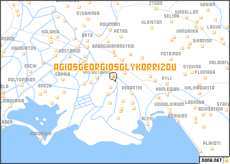 map of Ágios Geórgios Glykorrízou