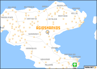 map of Ágios Márkos