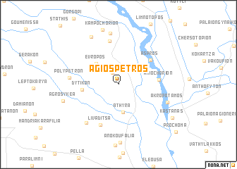 map of Ágios Pétros