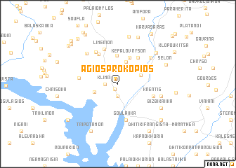 map of Ágios Prokópios