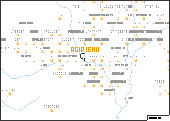 map of Agiri Emu