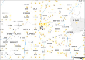 map of Agiri