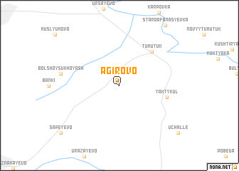 map of Agirovo