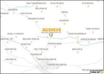 map of Agishevo