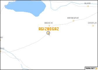 map of Ağızboğaz