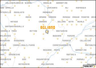 map of Agliano