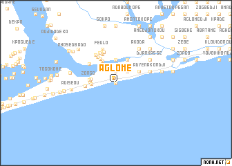 map of Aglomé