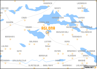 map of Aglona