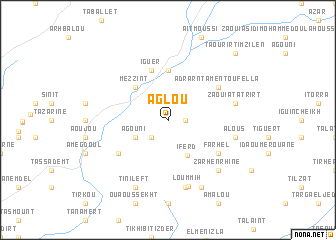 map of Aglou