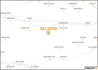 map of Agluonai