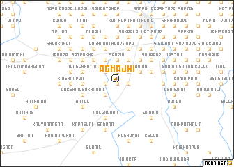 map of Āgmājhi