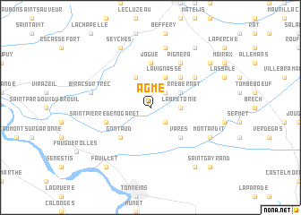 map of Agmé