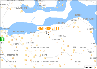 map of Agnak Petit