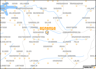 map of Ágnanda