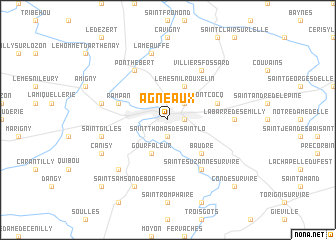 map of Agneaux