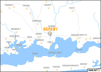 map of Agnéby