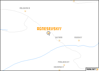 map of Agnesevskiy