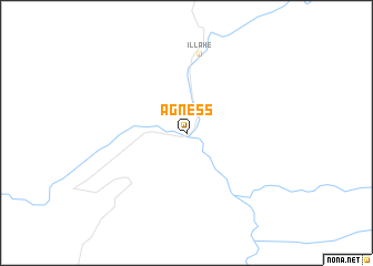 map of Agness