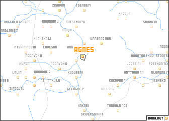 map of Agnes