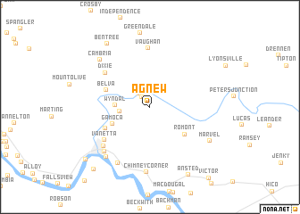 map of Agnew