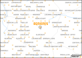map of Agnières