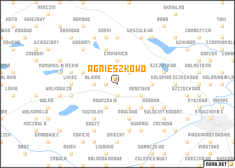 map of Agnieszkowo