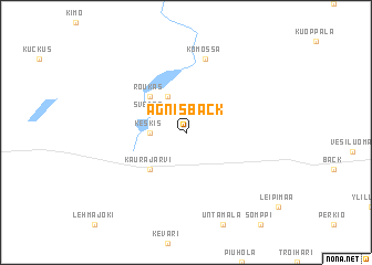 map of Agnisbäck