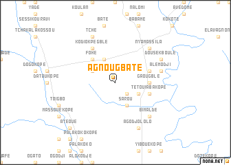 map of Agnougbaté