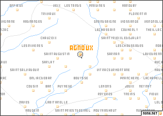 map of Agnoux