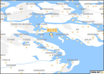 map of Ägnö