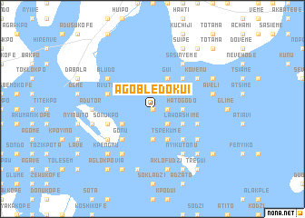 map of Agobledokui