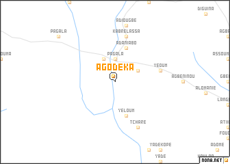 map of Agodéka