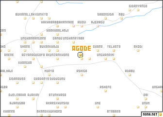 map of Agode