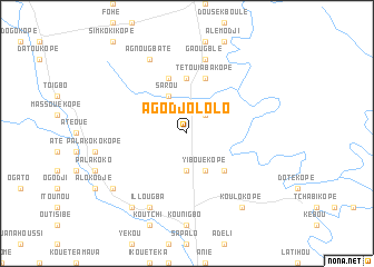 map of Agodjololo