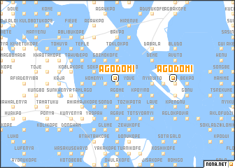 map of Agodomi